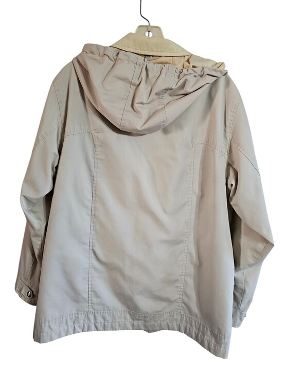 Vintage St Johns Bay Hooded Nautical Jacket Sailboat Lined Utility Coat L Rare - Picture 3 of 8